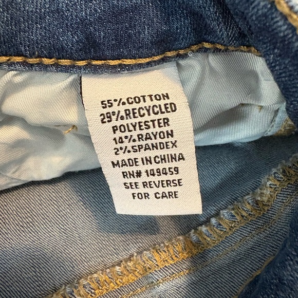 Embroidered 🌵 Floral Western Flare Women Jeans - Blue Denim - Picture 7 of 9